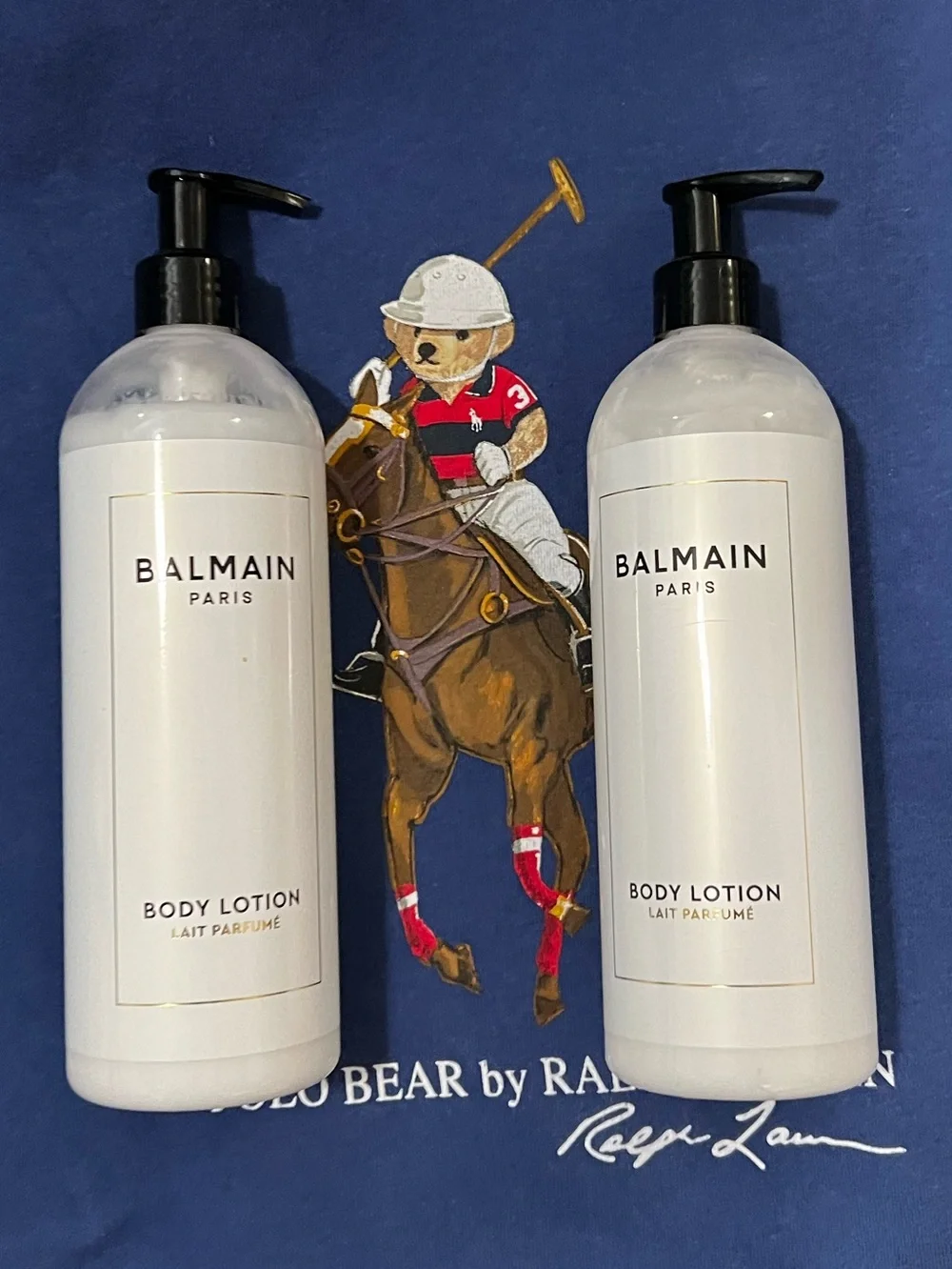 2 NEW LOT Balmain White Body Lotion Hydrating Scented SET